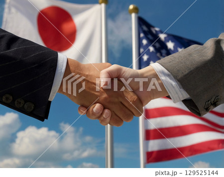 強固な日米関係 129525144