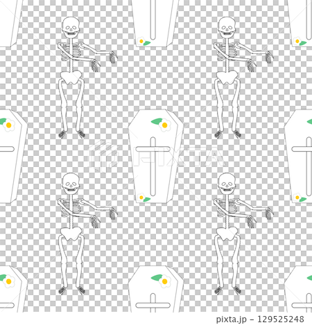 cute Halloween seamless pattern background cute Halloween seamless pattern background 129525248