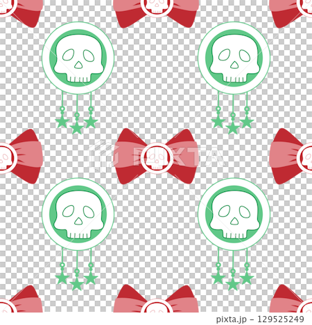 cute Halloween seamless pattern background 129525249