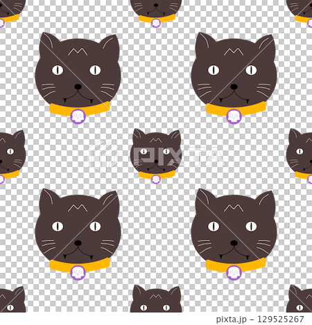 cute Halloween seamless pattern background cute Halloween seamless pattern background 129525267