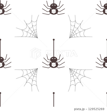cute Halloween seamless pattern background cute Halloween seamless pattern background 129525269