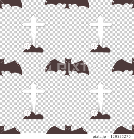 cute Halloween seamless pattern background cute Halloween seamless pattern background 129525270