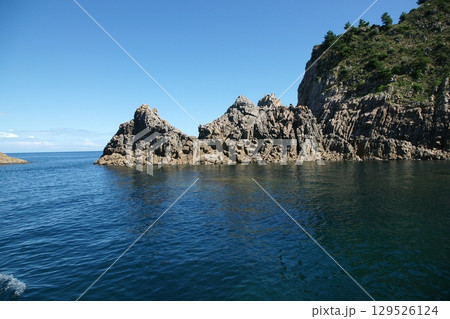 鳥取　四季の散歩　夏　松島　遊覧船 129526124