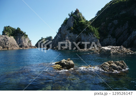 鳥取　四季の散歩　夏　松島　遊覧船 129526147