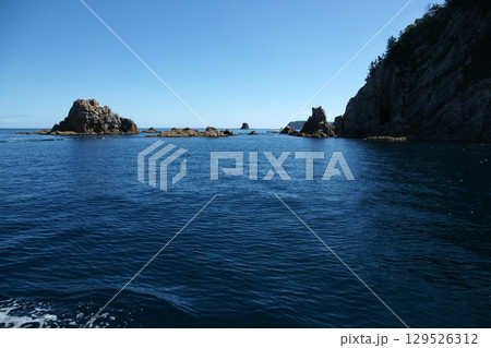 鳥取　四季の散歩　夏　松島　遊覧船 129526312