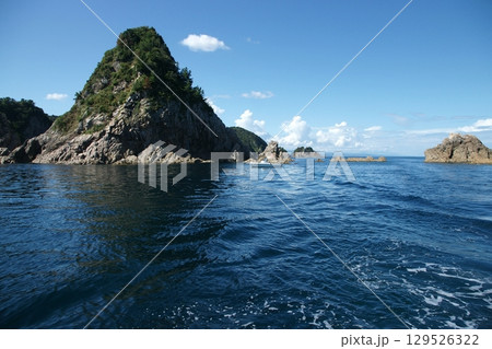 鳥取　四季の散歩　夏　松島　遊覧船 129526322