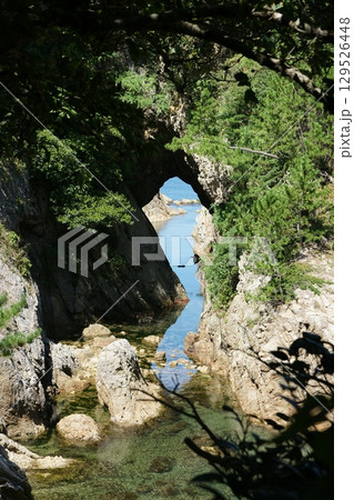 鳥取　四季の散歩　夏　松島　遊覧船 129526448