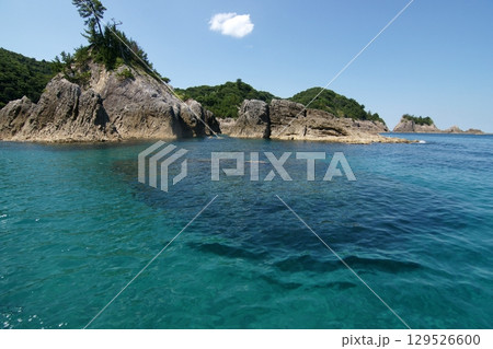 鳥取　四季の散歩　夏　松島　遊覧船 129526600