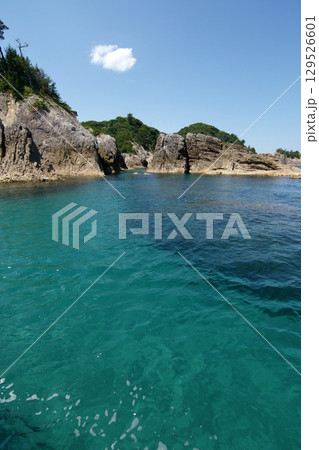 鳥取　四季の散歩　夏　松島　遊覧船 129526601
