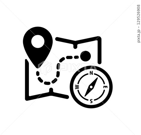 マップ・旅行・探検 ベクターアイコンイラスト マップ・旅行・探検 ベクターアイコンイラスト 129526908