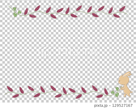 Potato digging rabbit frame Potato digging rabbit frame 129527167