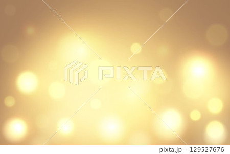 Golden Bokeh Light Background, Elegant Warm Glow for Luxury and Celebration Themes. 129527676