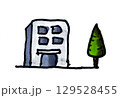 建物と樹木 129528455