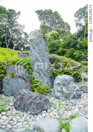 清澄庭園　枯滝の石 129529071