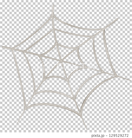 Happy Halloween set with Kawaii ghost, bat, spider, and decoration carnival elements. Mystical magical collection clipart. Trendy modern hand drawn. 129529272