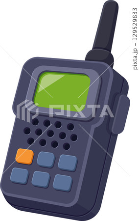 Cartoon portable two-way radio for short-distance communication; it allows person-to-person conversations. 129529833