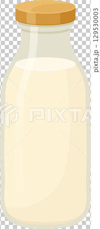 Jar of creamy white liquid with wooden lid, evoking rustic charm and wholesome goodness in a simple form. 129530003