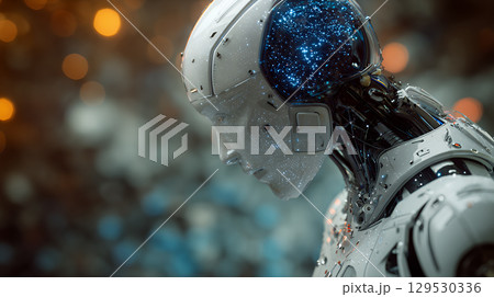 astronaut dream on space background 129530336