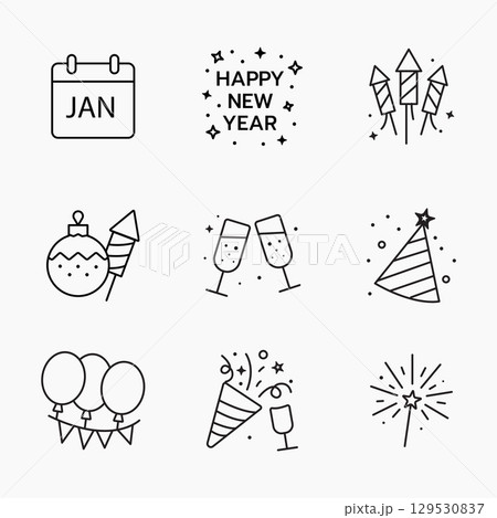 Happy New Year 02-expand 129530837