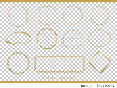 Simple Japanese-style frame 129530915