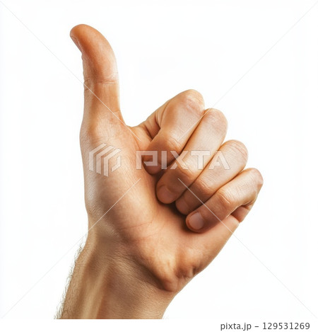 Hand ok sign isolated on white background Hand ok sign isolated on white background 129531269