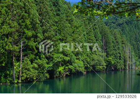 絶景の水鏡 岩屋川砂防ダム 絶景の水鏡 岩屋川砂防ダム 129533026