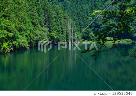 絶景の水鏡　岩屋川砂防ダム 129533049