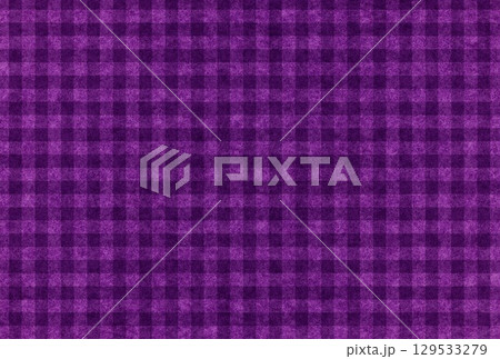 フェルト素材にチェック柄 129533279