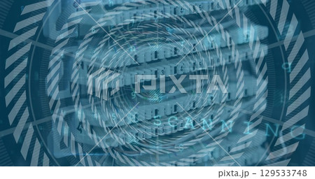 Image of data processing over server 129533748