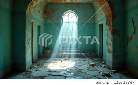 Light Breaking Through the Turquoise Veil of Time Light Breaking Through the Turquoise Veil of Time 129535847