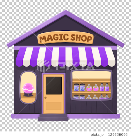 Magic shop halloween 129536093