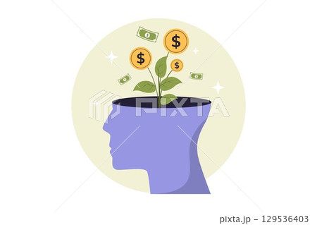 Money Mindset and Financial Growth Illustration 129536403
