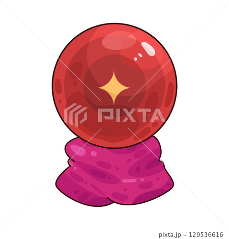 illustration of crystal ball 129536616