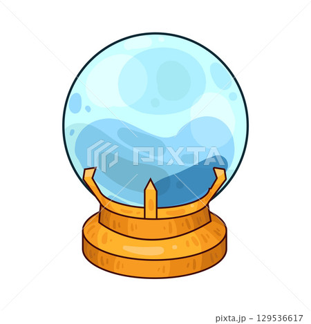illustration of crystal ball 129536617