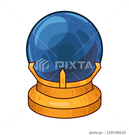 illustration of crystal ball 129536620