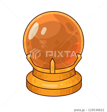 illustration of crystal ball 129536622