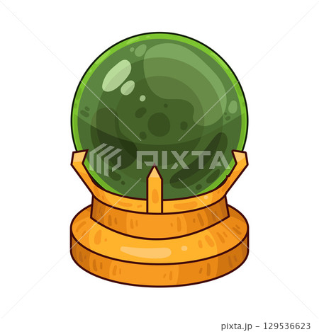 illustration of crystal ball 129536623