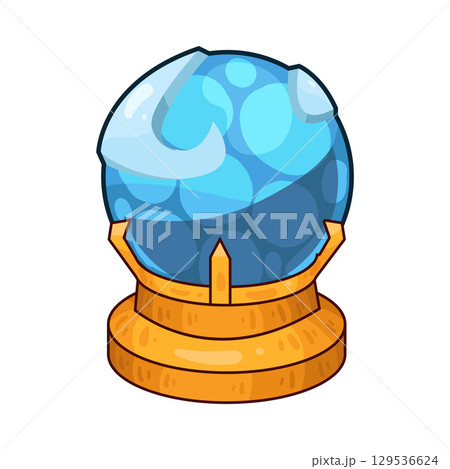 illustration of crystal ball 129536624