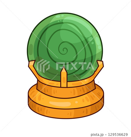 illustration of crystal ball 129536629