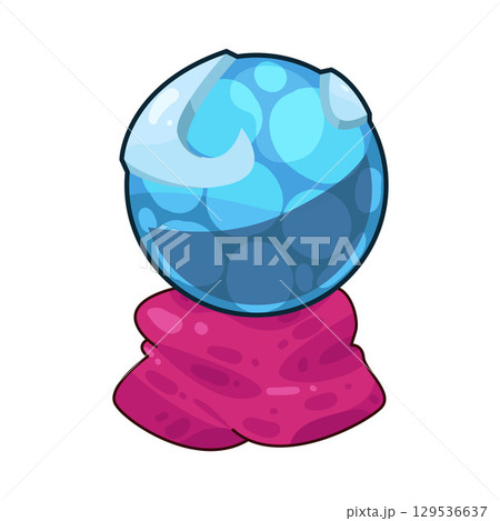 illustration of crystal ball 129536637