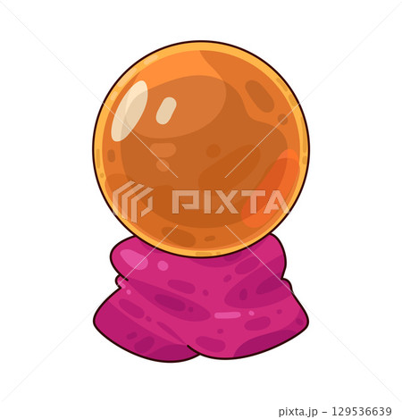 illustration of crystal ball 129536639