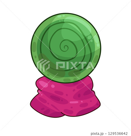 illustration of crystal ball 129536642