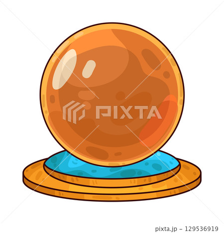 illustration of crystal ball 129536919