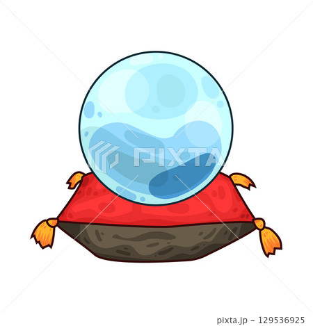 illustration of crystal ball 129536925