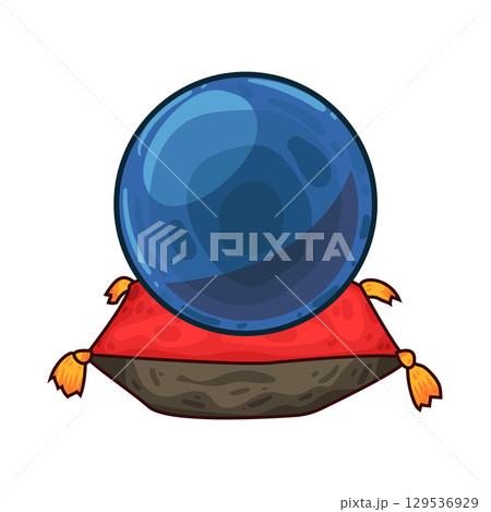 illustration of crystal ball 129536929