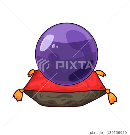 illustration of crystal ball 129536930