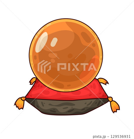 illustration of crystal ball 129536931