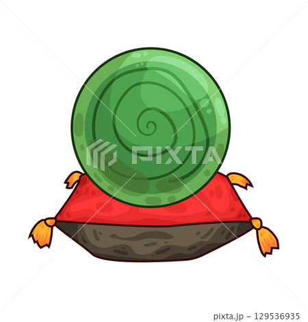 illustration of crystal ball illustration of crystal ball 129536935