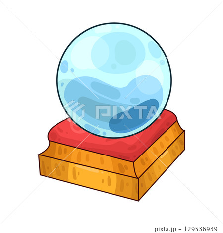 illustration of crystal ball 129536939