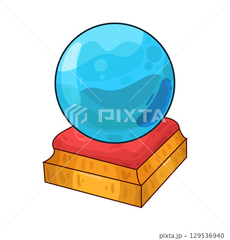 illustration of crystal ball 129536940